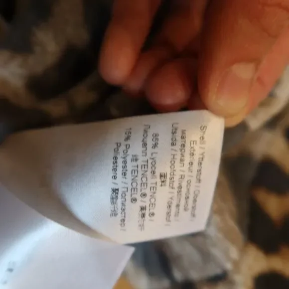 NWT GANNI leopard print top blouse short sleeve semisheer lightweight 36 breezy - Picture 9 of 16